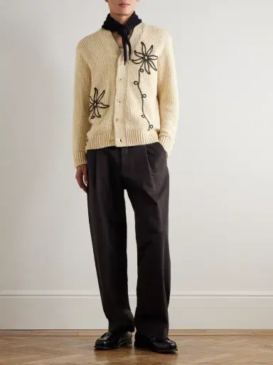 NN07 Kay 1420 Straight-Leg Pleated Organic Cotton-Blend Twill Trousers - Men | Thumbnail 2