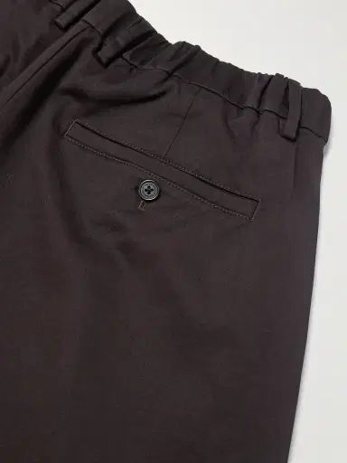NN07 Kay 1420 Straight-Leg Pleated Organic Cotton-Blend Twill Trousers - Men | Thumbnail 5