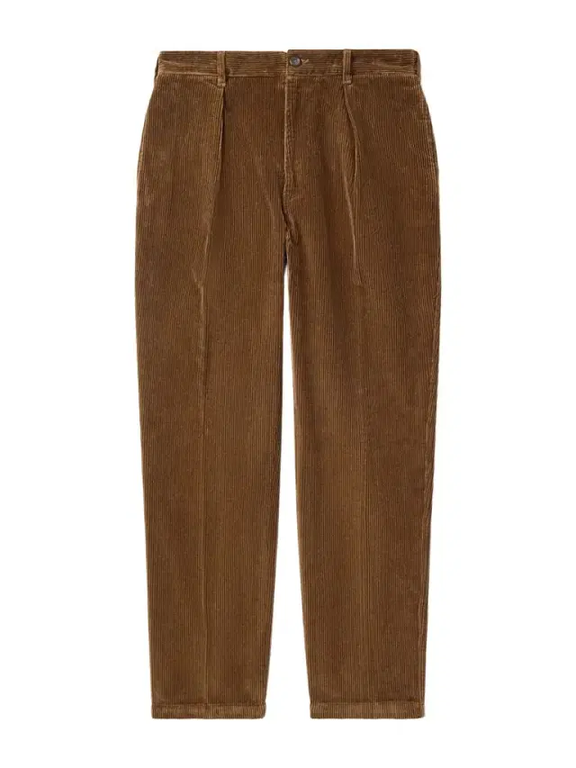Straight-Leg Cotton-Corduroy Trousers - Men