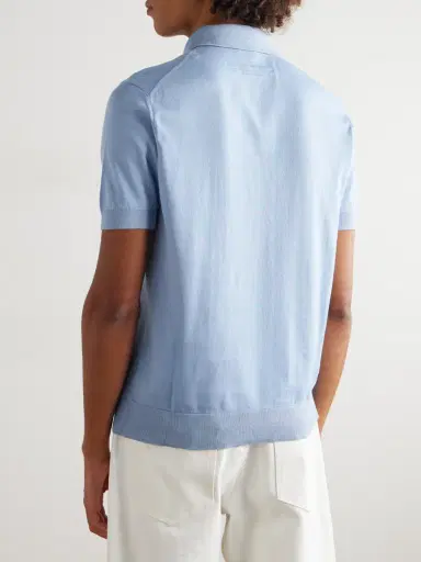 Zegna Slim-Fit Cotton Polo Shirt - Men | Thumbnail 3