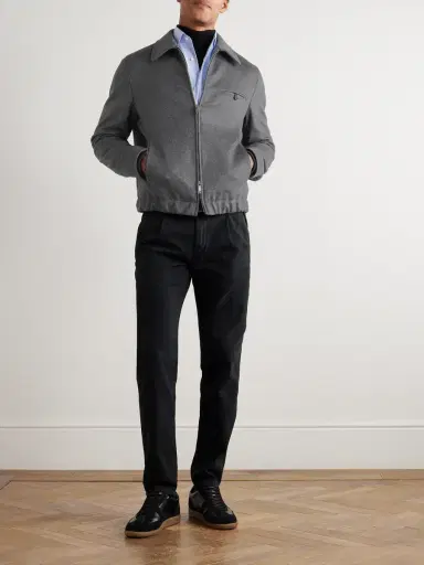 Incotex Incotex Montedoro Brushed Wool-Blend Bomber Jacket - Men | Thumbnail 2