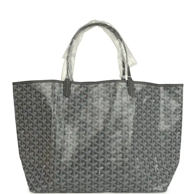 goyard Goyard Goyardine Grey St. Louis GM Tote Bag Palladium Hardware