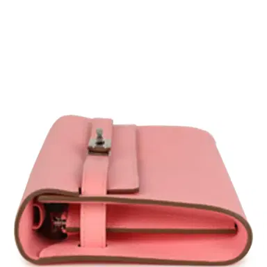 HERMÈS Hermes Kelly Wallet To Go Rose Confetti Epsom Palladium Hardware | Thumbnail 3