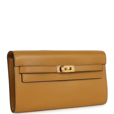 HERMÈS Hermes Kelly Wallet To Go Sesame Tadelakt Gold Hardware | Thumbnail 2
