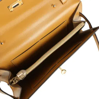 HERMÈS Hermes Kelly Wallet To Go Sesame Tadelakt Gold Hardware | Thumbnail 8