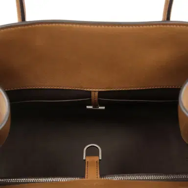 The Row The Row Margaux Shoulder 12 Muschio Saddle Silver Hardware | Thumbnail 10 The Row The Row Margaux Shoulder 12 Muschio Saddle Silver Hardware | Thumbnail 10