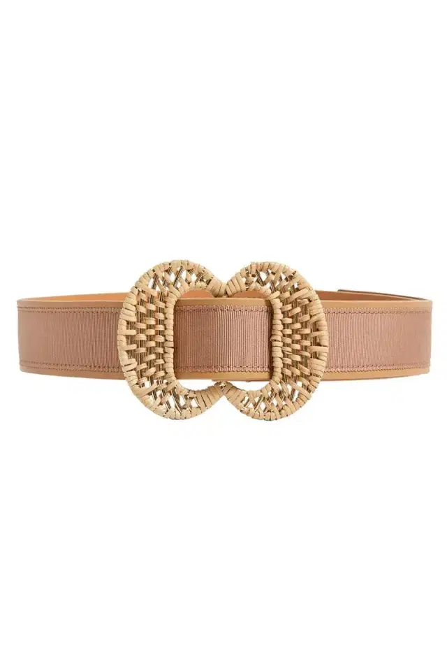 PAMELA MUNSON Buckle Up Belt - Natural