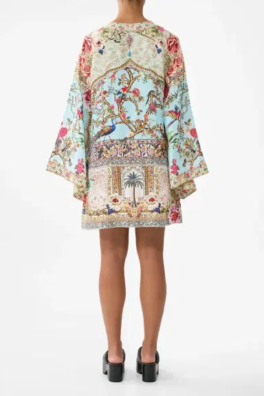 Camilla Deep V-Neck Hardware Short Kaftan | Thumbnail 8