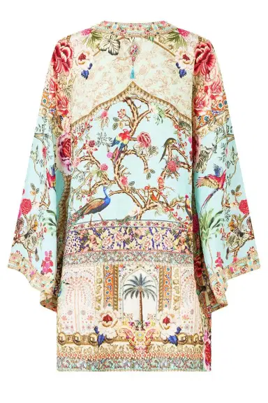 Camilla Deep V-Neck Hardware Short Kaftan | Thumbnail 9