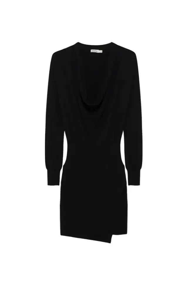 Simkhai Aster Draped Wool Mini Dress