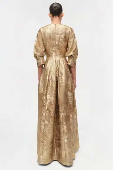 Simkhai Claravelle Metallic Jacquard Gown | Thumbnail 5 Simkhai Claravelle Metallic Jacquard Gown | Thumbnail 5