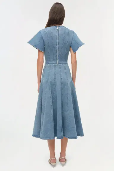 Simkhai Kolby Structured Denim Top | Thumbnail 6 Simkhai Kolby Structured Denim Top | Thumbnail 6