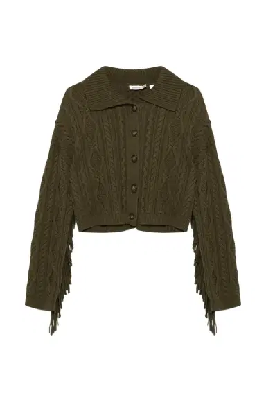 Simkhai Virginia Wool Fringe Cardigan | Thumbnail 1