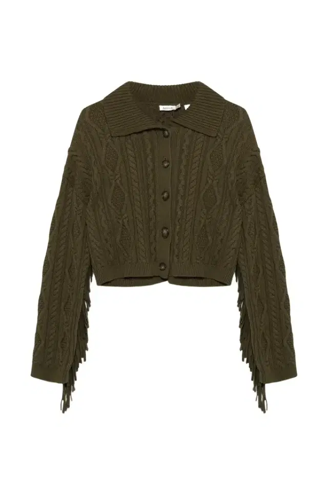 Virginia Wool Fringe Cardigan