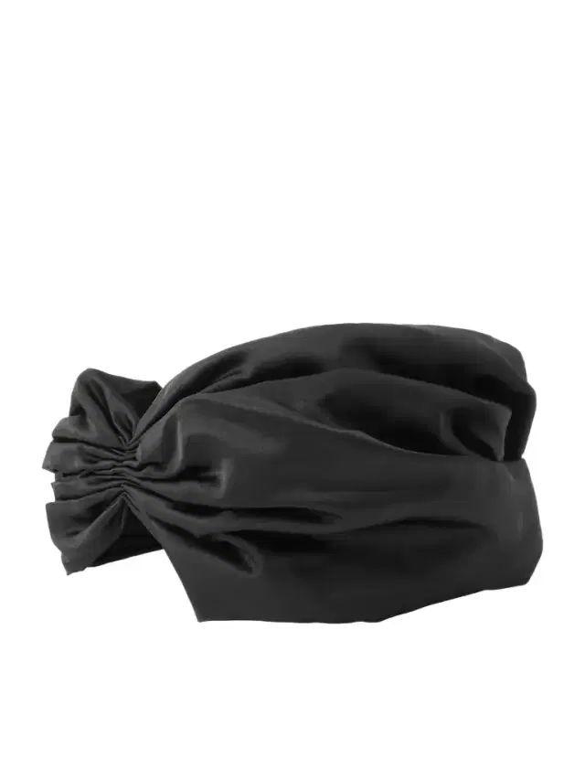 Dinah Gathered Duchesse Silk-satin Headband