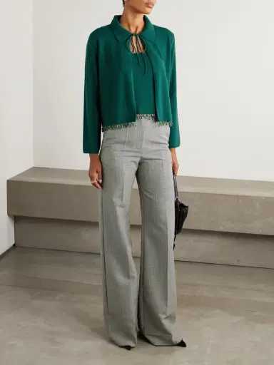 BODE Embellished Wool And Cashmere-blend Cardigan | Thumbnail 2 BODE Embellished Wool And Cashmere-blend Cardigan | Thumbnail 2