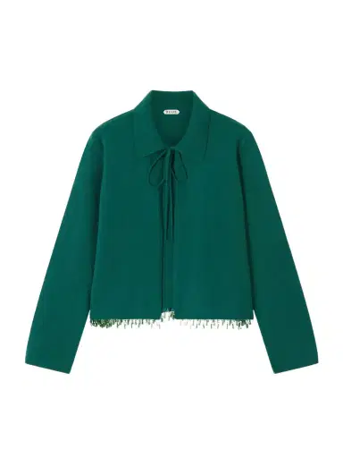 BODE Embellished Wool And Cashmere-blend Cardigan | Thumbnail 1 BODE Embellished Wool And Cashmere-blend Cardigan | Thumbnail 1