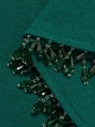 BODE Fringed Bead-embellished Wool And Cashmere-blend Top | Thumbnail 5 BODE Fringed Bead-embellished Wool And Cashmere-blend Top | Thumbnail 5