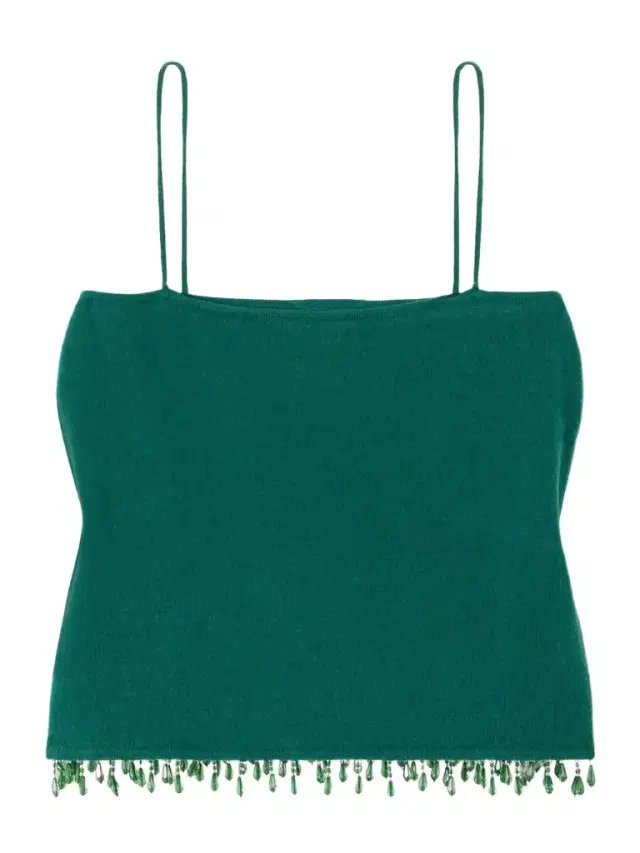 Fringed Bead-embellished Wool And Cashmere-blend Top