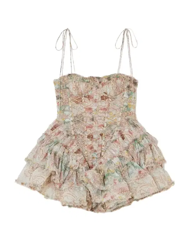 Rebellion Bead-embellished Ruffled Printed Silk Mini Dress