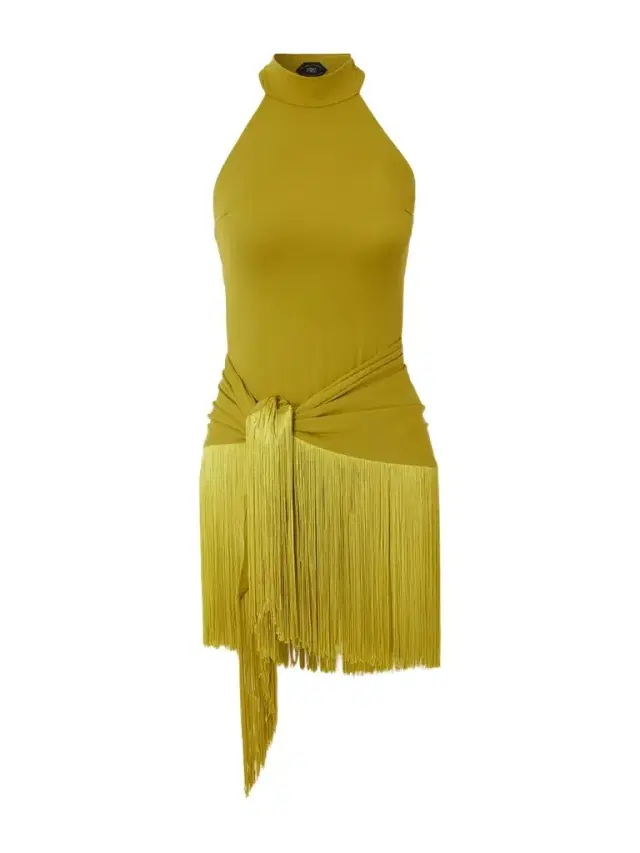 Artemis Fringed Swimsuit And Pareo Set
