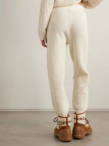 Perfect Moment Crystal Cable-knit Wool Tapered Pants | Thumbnail 3 Perfect Moment Crystal Cable-knit Wool Tapered Pants | Thumbnail 3