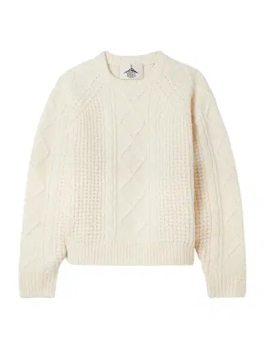 Perfect Moment Crystal Cable-knit Merino Wool Sweater | Thumbnail 1