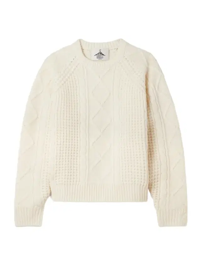 Perfect Moment Crystal Cable-knit Merino Wool Sweater