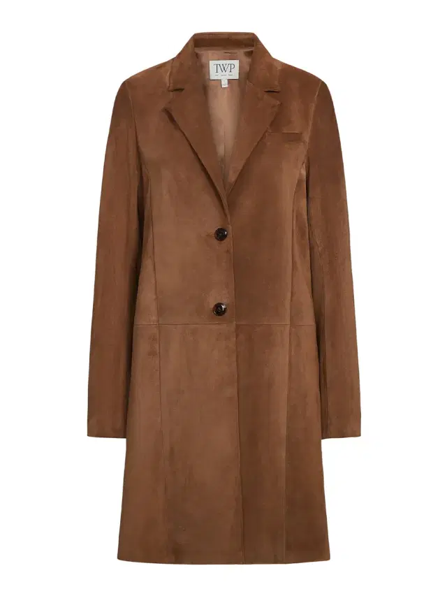 Easy Car Coat in Heavy Suede