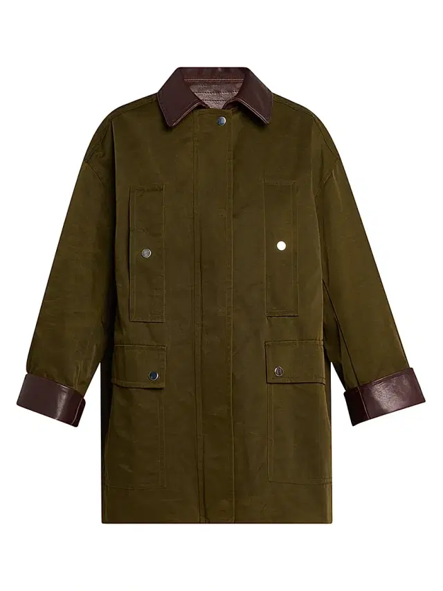 A.L.C. Women's Theo Oversized Barn Jacket - Dark Green