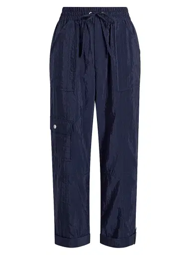 Cinq à Sept Women's Marlease Crop Drawstring Pants - Navy - Size XL | Thumbnail 1 Cinq à Sept Women's Marlease Crop Drawstring Pants - Navy - Size XL | Thumbnail 1