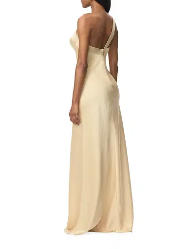 Hervé Léger Women's The Fiora Metallic Satin Gown | Thumbnail 6