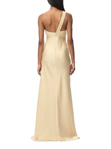 Hervé Léger Women's The Fiora Metallic Satin Gown | Thumbnail 7