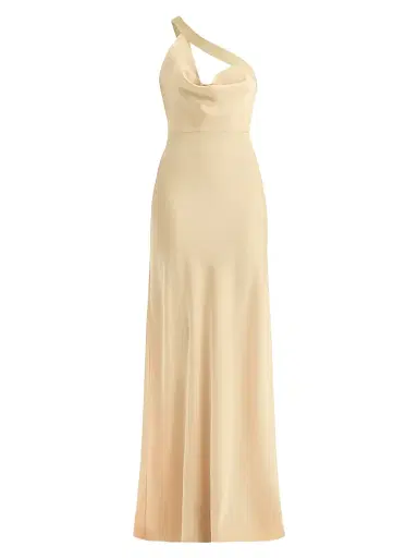 Hervé Léger Women's The Fiora Metallic Satin Gown | Thumbnail 1