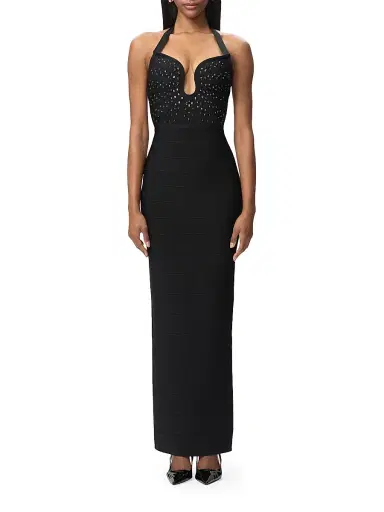 Hervé Léger Women's The Reina Bandage Halter Gown | Thumbnail 2 Hervé Léger Women's The Reina Bandage Halter Gown | Thumbnail 2