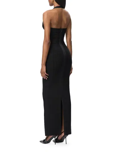 Hervé Léger Women's The Reina Bandage Halter Gown | Thumbnail 5 Hervé Léger Women's The Reina Bandage Halter Gown | Thumbnail 5
