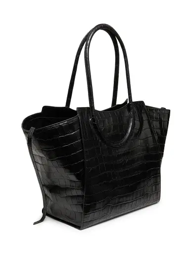 Staud Women's Maude Croc-Embossed Leather Tote Bag | Thumbnail 3 Staud Women's Maude Croc-Embossed Leather Tote Bag | Thumbnail 3