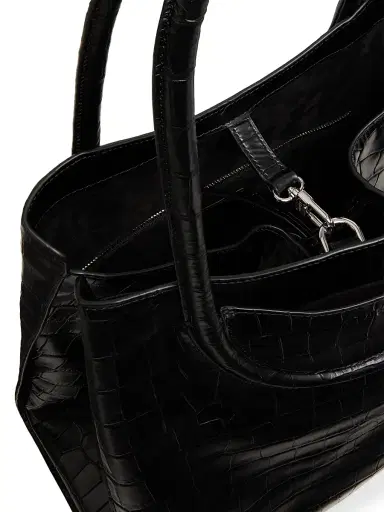 Staud Women's Maude Croc-Embossed Leather Tote Bag | Thumbnail 5 Staud Women's Maude Croc-Embossed Leather Tote Bag | Thumbnail 5
