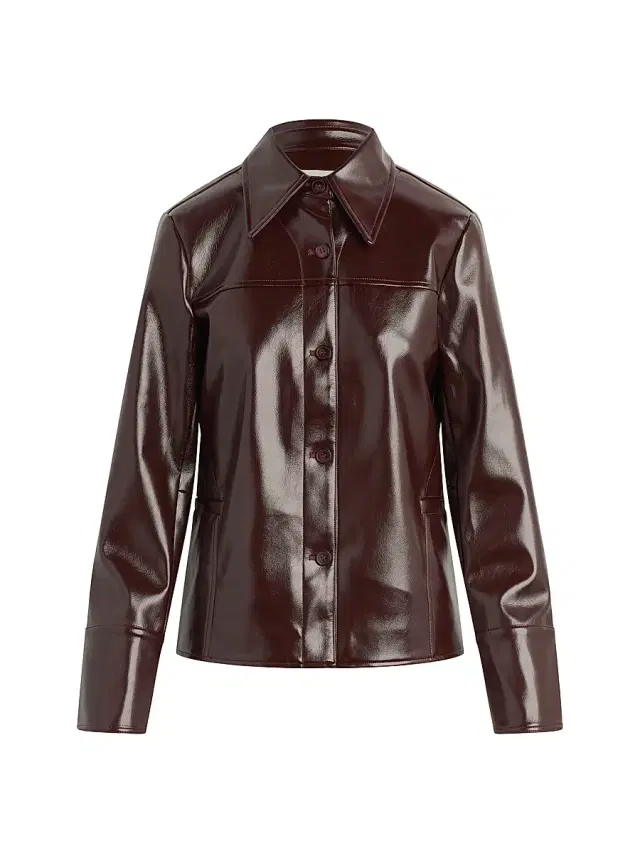 Joe's Jeans Women's The Daisy Faux Leather Jacket - Bordeaux