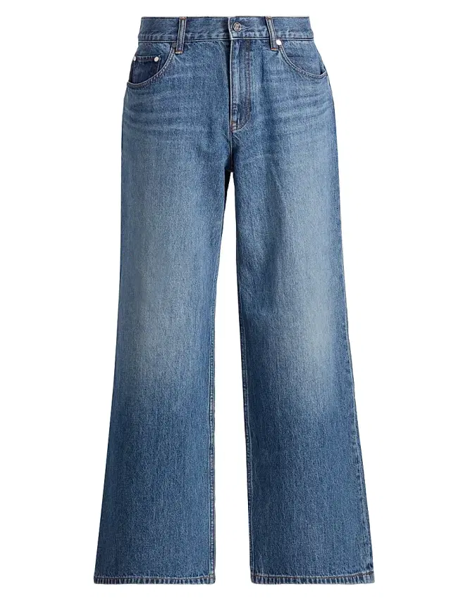 Helmut Lang Men's Relaxed Straight-Leg Jeans - Classic Blue