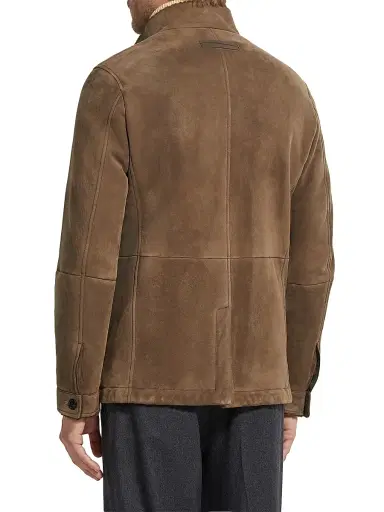 Zegna Men's Shearling Il Conte Jacket - Brown - Size 46 | Thumbnail 3 Zegna Men's Shearling Il Conte Jacket - Brown - Size 46 | Thumbnail 3