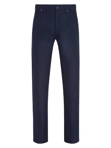 Zegna Men's Wool and Cashmere Roccia Pants - Dark Blue - Size 38 | Thumbnail 1
