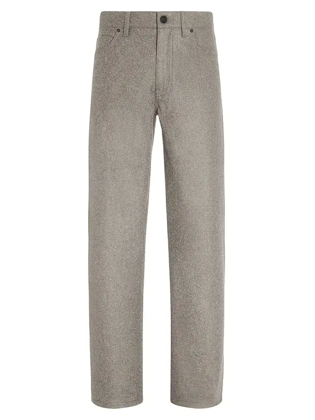 ZEGNA Men's Wool and Cashmere Roccia Pants - Light Taupe