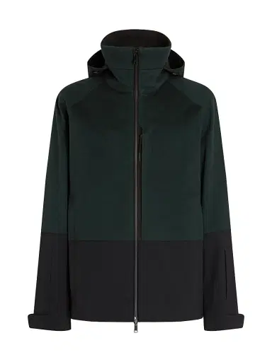 Zegna Men's Oasi Cashmere Ski Jacket - Dark Green - Size 44 | Thumbnail 1