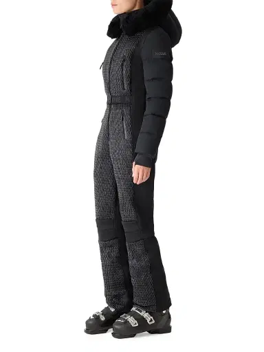 Mackage Women's Lorelle Smocked Technical Ski Suit - Black - Size XL | Thumbnail 3