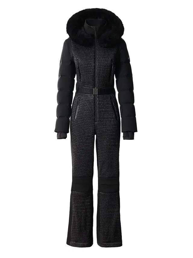 Mackage Women's Lorelle Smocked Technical Ski Suit - Black
