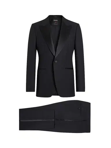 Zegna Men's Centoventimila Wool and Mohair Tuxedo - Black - Size 50 | Thumbnail 2 Zegna Men's Centoventimila Wool and Mohair Tuxedo - Black - Size 50 | Thumbnail 2