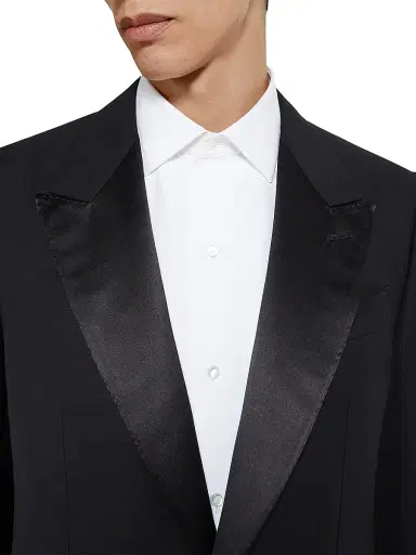 Zegna Men's Centoventimila Wool and Mohair Tuxedo - Black - Size 50 | Thumbnail 5 Zegna Men's Centoventimila Wool and Mohair Tuxedo - Black - Size 50 | Thumbnail 5