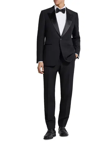 Zegna Men's Centoventimila Wool and Mohair Tuxedo - Black - Size 50 | Thumbnail 1 Zegna Men's Centoventimila Wool and Mohair Tuxedo - Black - Size 50 | Thumbnail 1