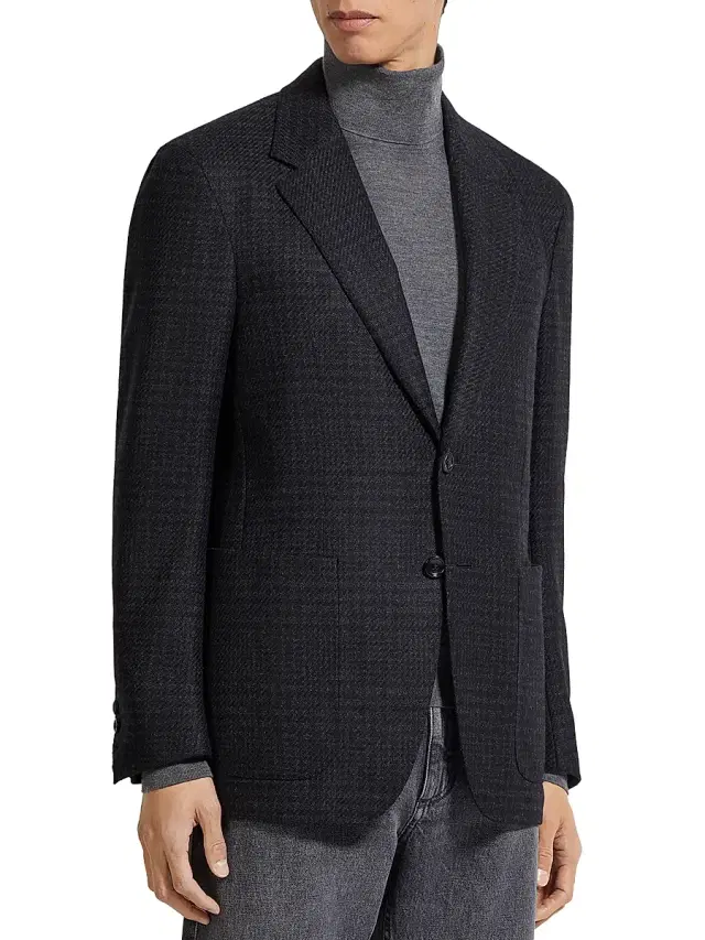 Men's Oasi Cashmere Jacket - Black